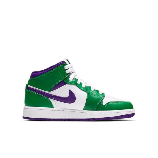 (GS) Air Jordan 1 Mid 'Hulk' 554725-300 Big Kids Basketball Shoes  -  KICKS CREW
