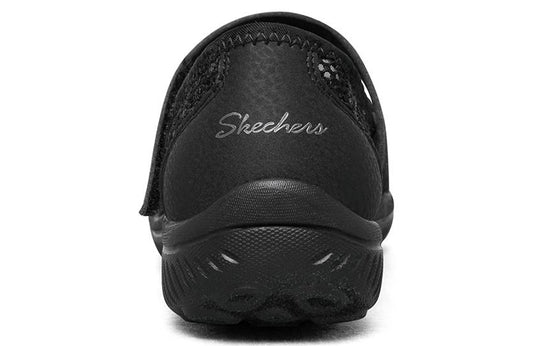 (WMNS) Skechers Be-Light Slip-on Shoes Black 100022-BLK