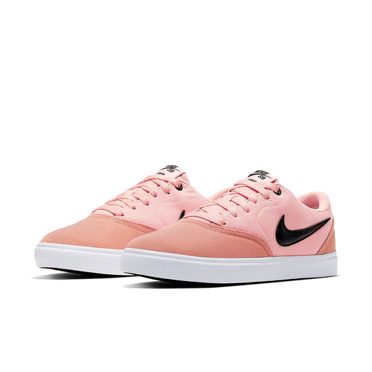 (WMNS) Nike SB Skateboard Check Solarsoft Canvas Low-Top Sneakers Pink/Black 921463-202