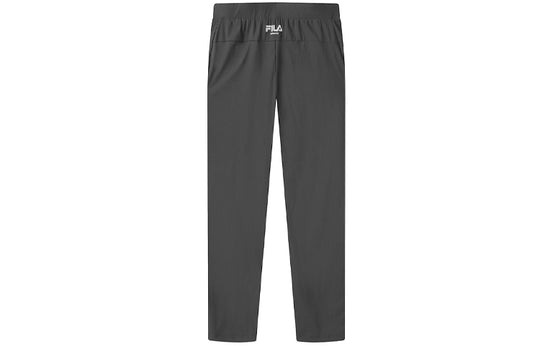 (WMNS) FILA SS21 Solid Color Straight Casual Long Pants Black A11W121603F-BK