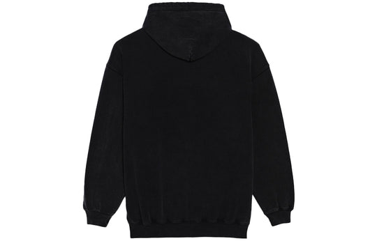 (WMNS) Balenciaga Loose hooded Long Sleeves Hoodie Black 570792TEV191000
