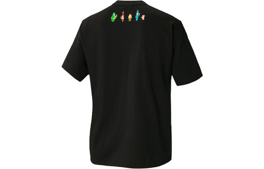 adidas originals x melting sadness Crossover Funny Logo Printing Round Neck Short Sleeve Black T-Shirt HC5937