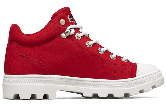 (WMNS) Jeremy Ville x Skechers Roadies High-Top Canvas Shoes Red/White 155109-RED