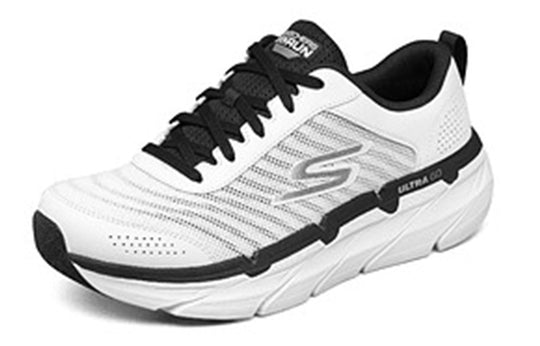 (WMNS) Skechers Max Cushioning Premier Low-Top Running Shoes White/Black 220078-WBK Training Shoes/Sneakers  -  KICKS CREW