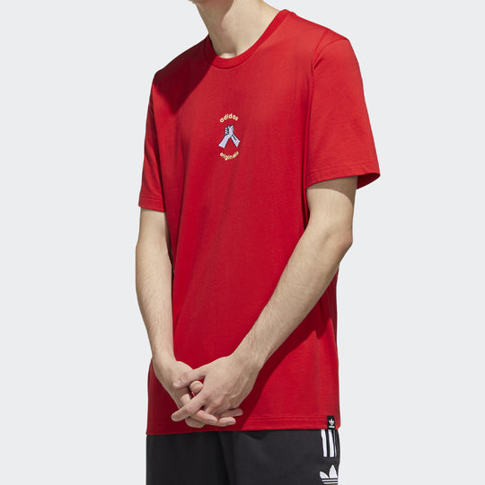 adidas originals MIC Graphic T 1 Sports Short Sleeve Red GP4053