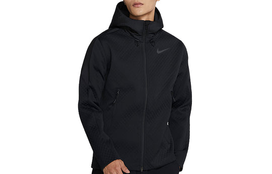 Men's Nike Therma Training Hooded Jacket Black CU7367-010
