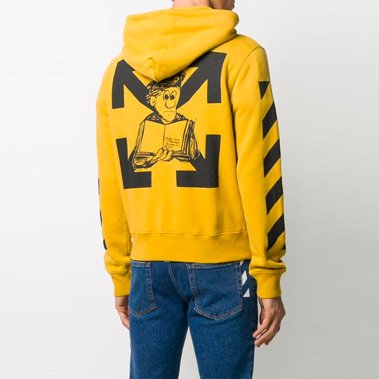 Off-White Pattern Printing Loose Ordinary Version Yellow OMBB037F20FLE0041610