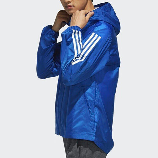 adidas Sports hooded Woven Jacket Blue EK4726-KICKS CREW