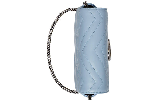 (WMNS) Gucci GG Marmont Super Mini Bag 'Pastel Blue' 476433-DTDCP-4928