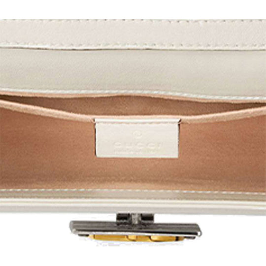 (WMNS) GUCCI GG Leather Bag Small-Size White 628521-1W10X-9022 Shoulder Bags  -  KICKS CREW