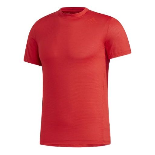 adidas KENTA RISE TEE Training Sports Short Sleeve Red GM5065