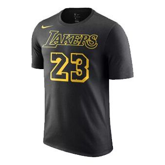 Nike Los Angeles Lakers Lebron James Lakers Short-Sleeved Man Black CJ0776-010