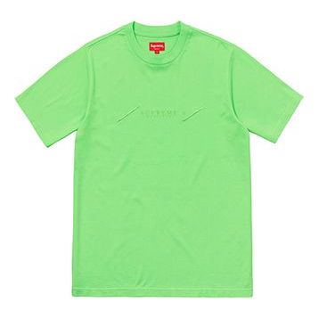 Supreme SS18 Tonal Embroidery Top Bright Green Tee SUP-SS18-333 T-shirt - KICKSCREW